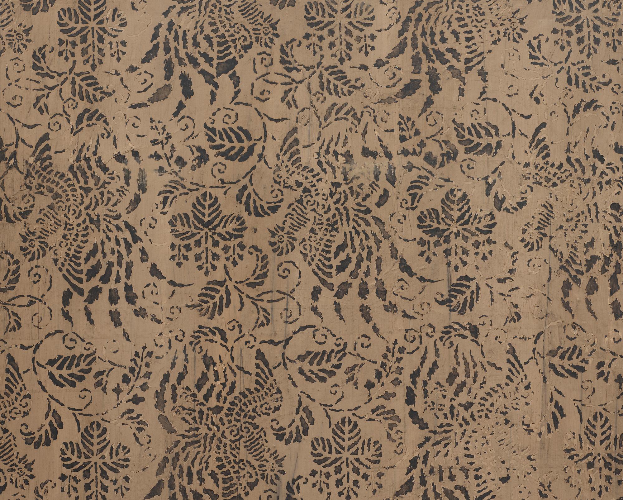 GOLVSKÄRM, 2 skärmar med tot 12 delar, Japan, 1800/1900-tal.