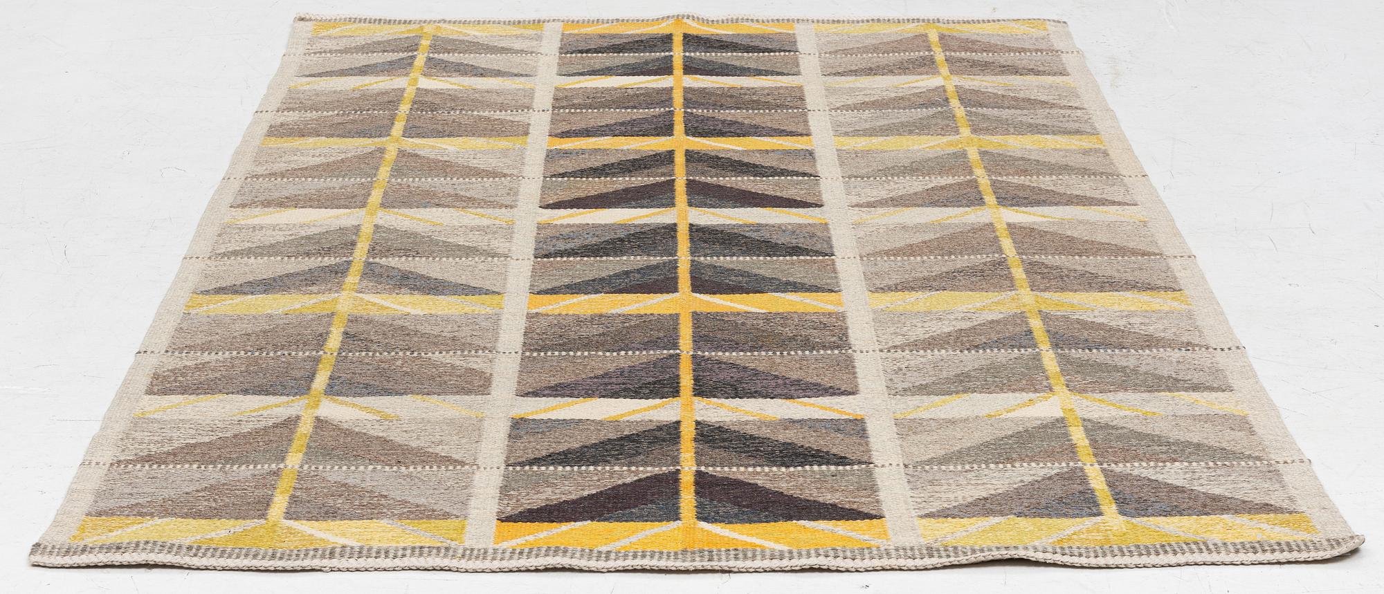 Ingrid Dessau, a rölakan,'Vinterträd' carpet, c. 245 x 150 cm.