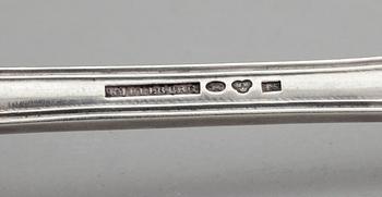 BESTICK, 18 delar, silver, bl.a. Kjellberg, Västerås, 1873. Vikt 629 gram.
