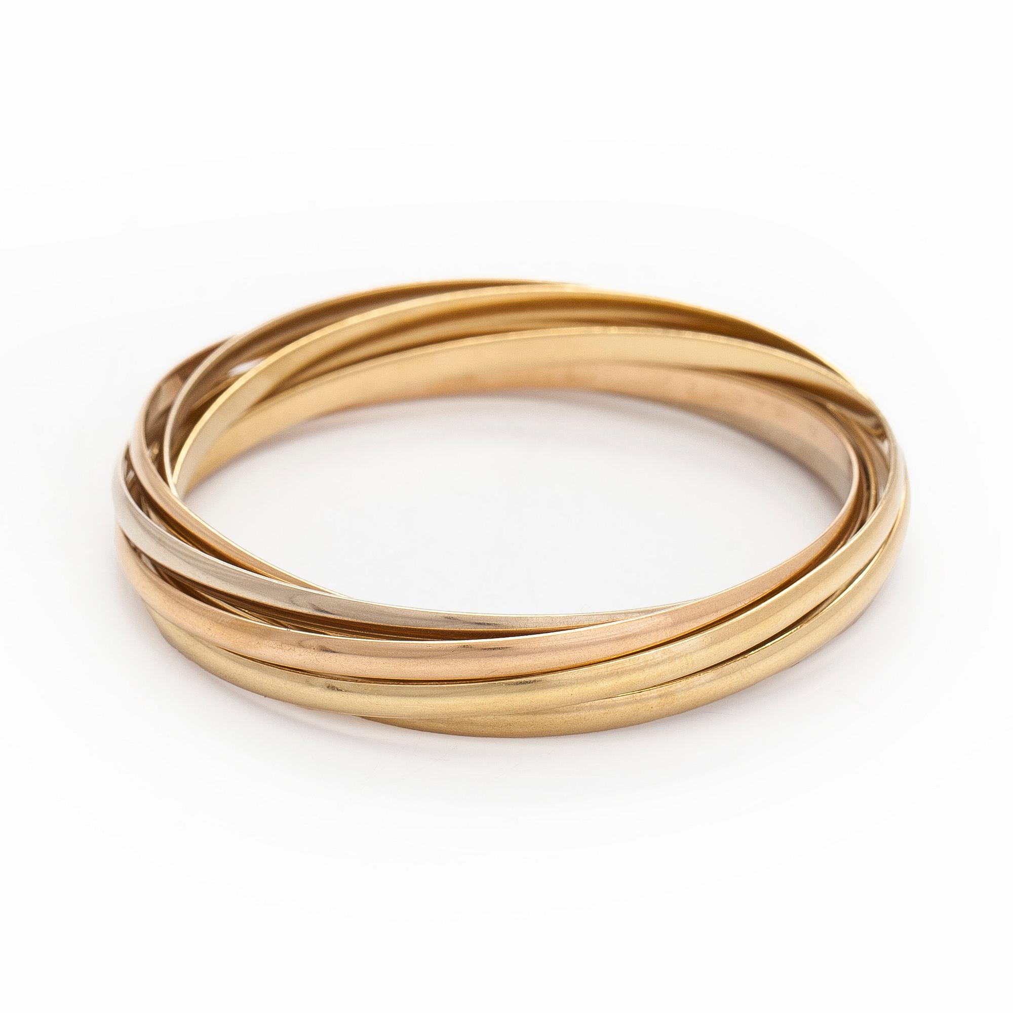 Cartier, rannerengas, "Trinity", 18K kultaa.