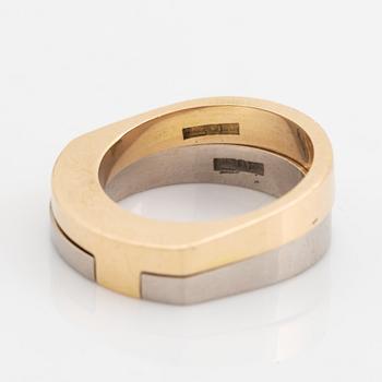 Rolf Karlsson, two part ring, 18K gold and white gold.