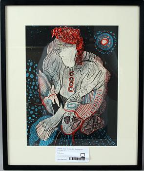 OLLE SVANLUND, färglitografier, 2 st, sign.