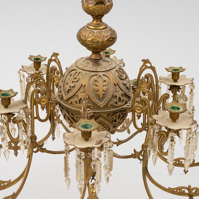 A chandelier from around the year 1900.
