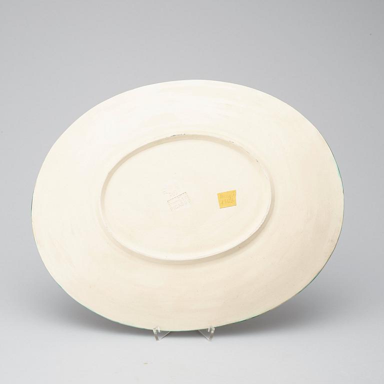 PABLO PICASSO, fat, "Poisson chiné", Madoura, Vallauris, Frankrike 1952.