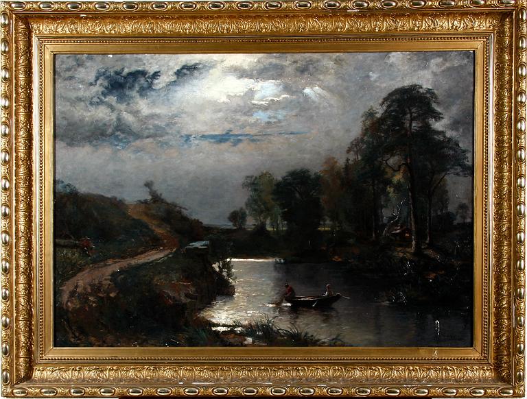 WAHLBERG, ALFRED Kopia efter. Olja på duk, bär signatur SvS.