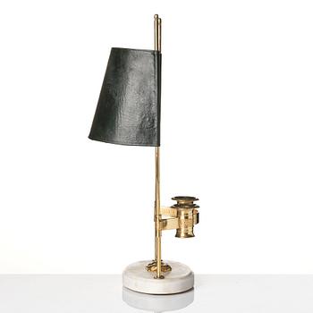 A late Gustavian early 19th century table lamp.