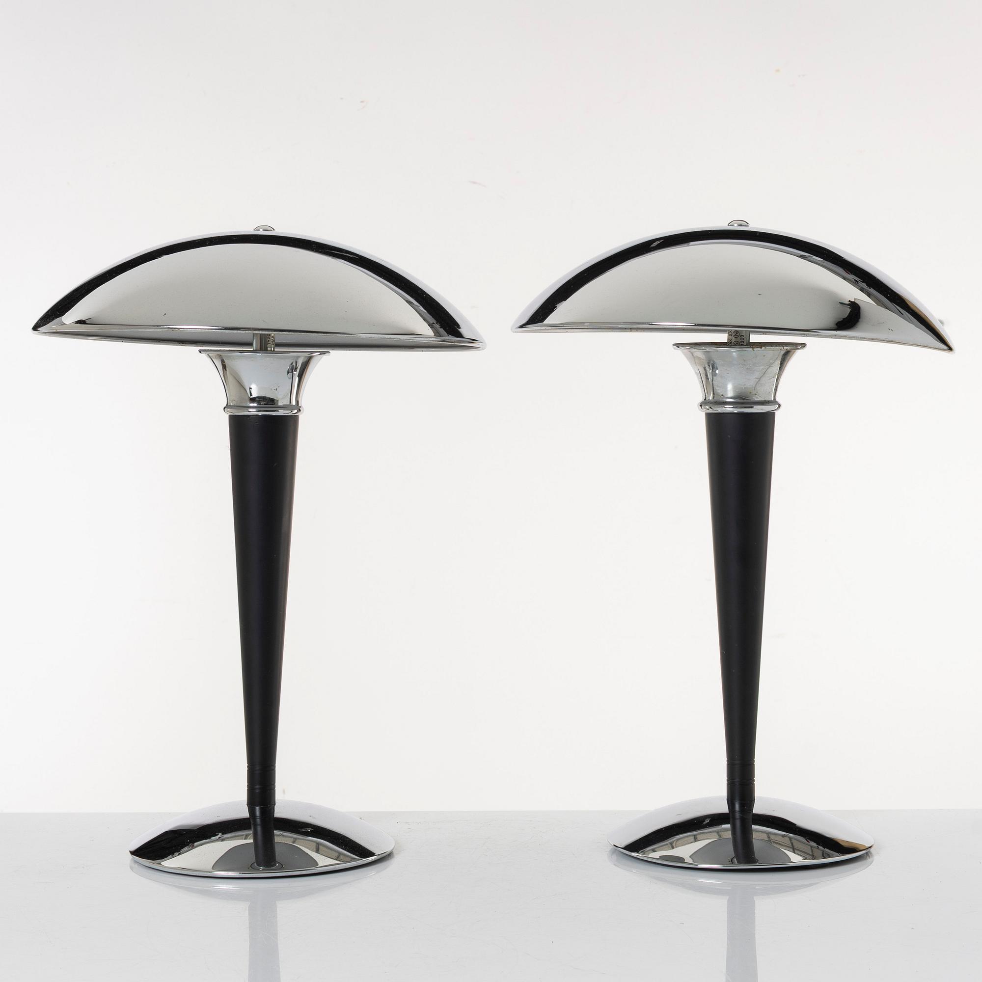 Table lamps, a pair, Dakapo, Ikea, 1993.