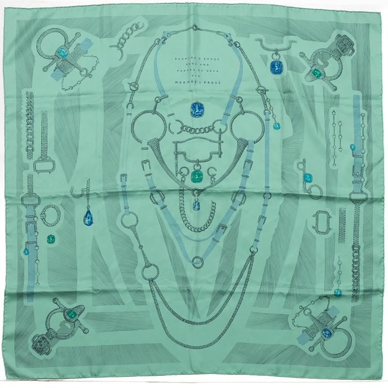 Hermès, scarf, "Etude pour une Parure de Gala".