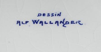 GOLVVAS, flintgods, jugend, Alf Wallander, Rörstrand, tidigt 1900-tal.