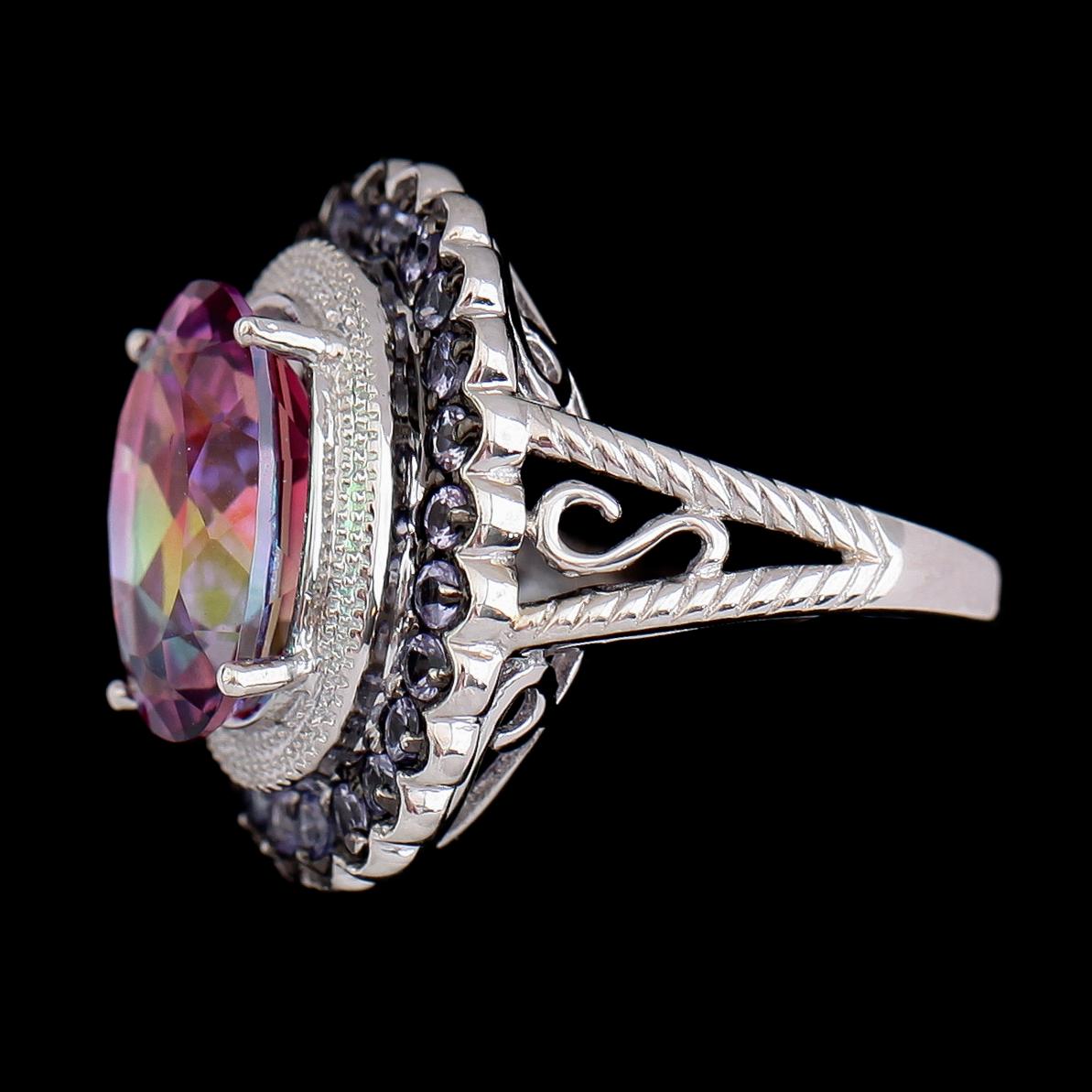 RING, sterlingsilver, tanzanit. Vikt ca 7 g.