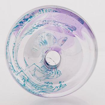 ELLA VARVIO, A glass sculpture, signed Ella Varvio 2014.