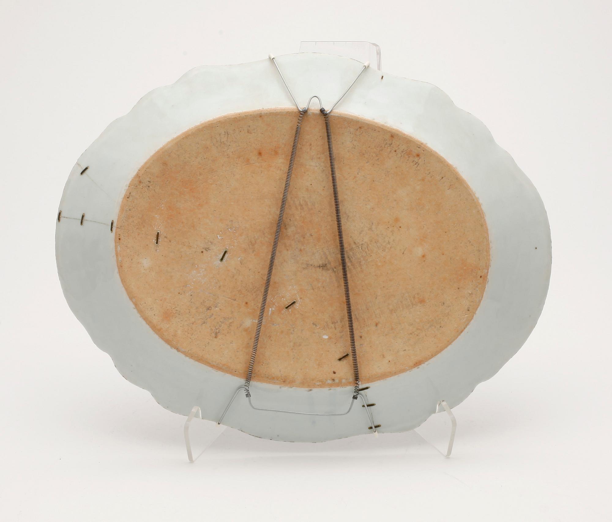 STEKFAT, porslin, Qianlong, Kina 1700-tal.