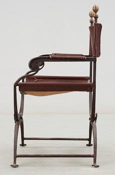 KARMSTOL, sk Dantestol, järn, 1900-tal.