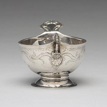 A Swedish 18th century silver brandy-bowl, mark of Johan Rudman, Gävle (1689-1727(1734)).