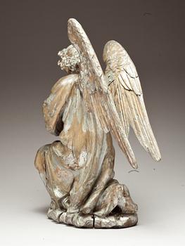 SKULPTUR, ängel. Omkring 1900.