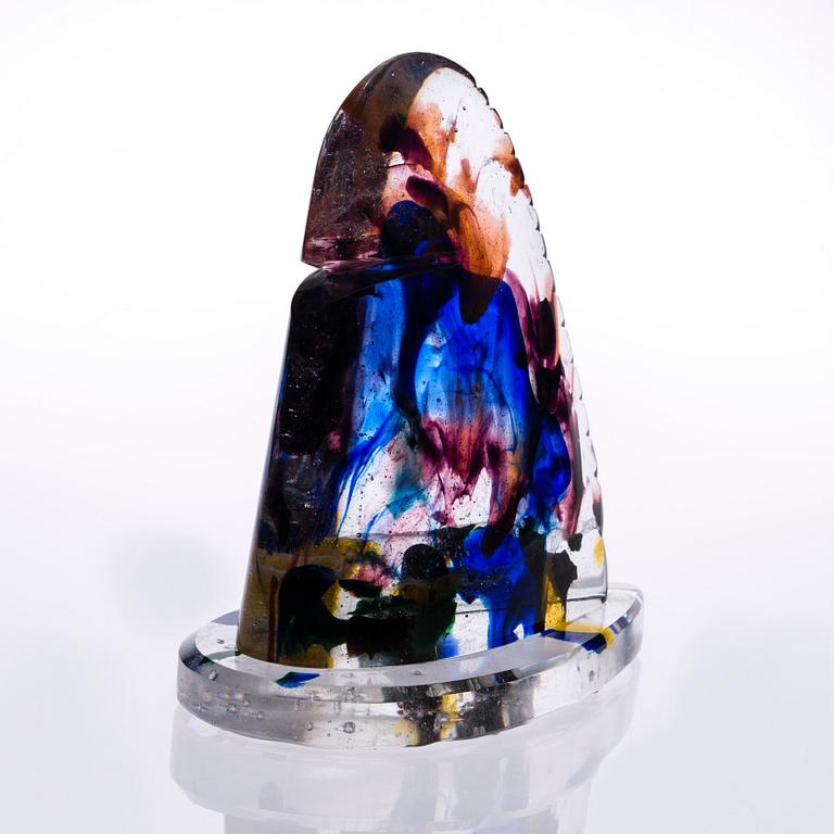 NANNY STILL, GLASS SCULPTURE. To swallow . Signed Nanny Still 1995, P.U.