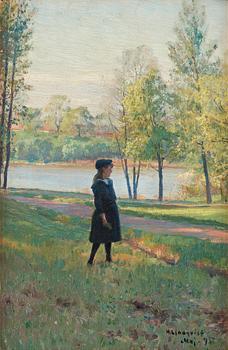 601. Herman Lindqvist, "Motiv från Djurgården" (Scene from Djurgården in Stockholm).