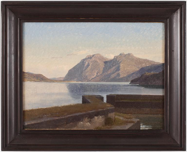 NIELS FREDRIK MARTIN ROHDE, oil on paper.