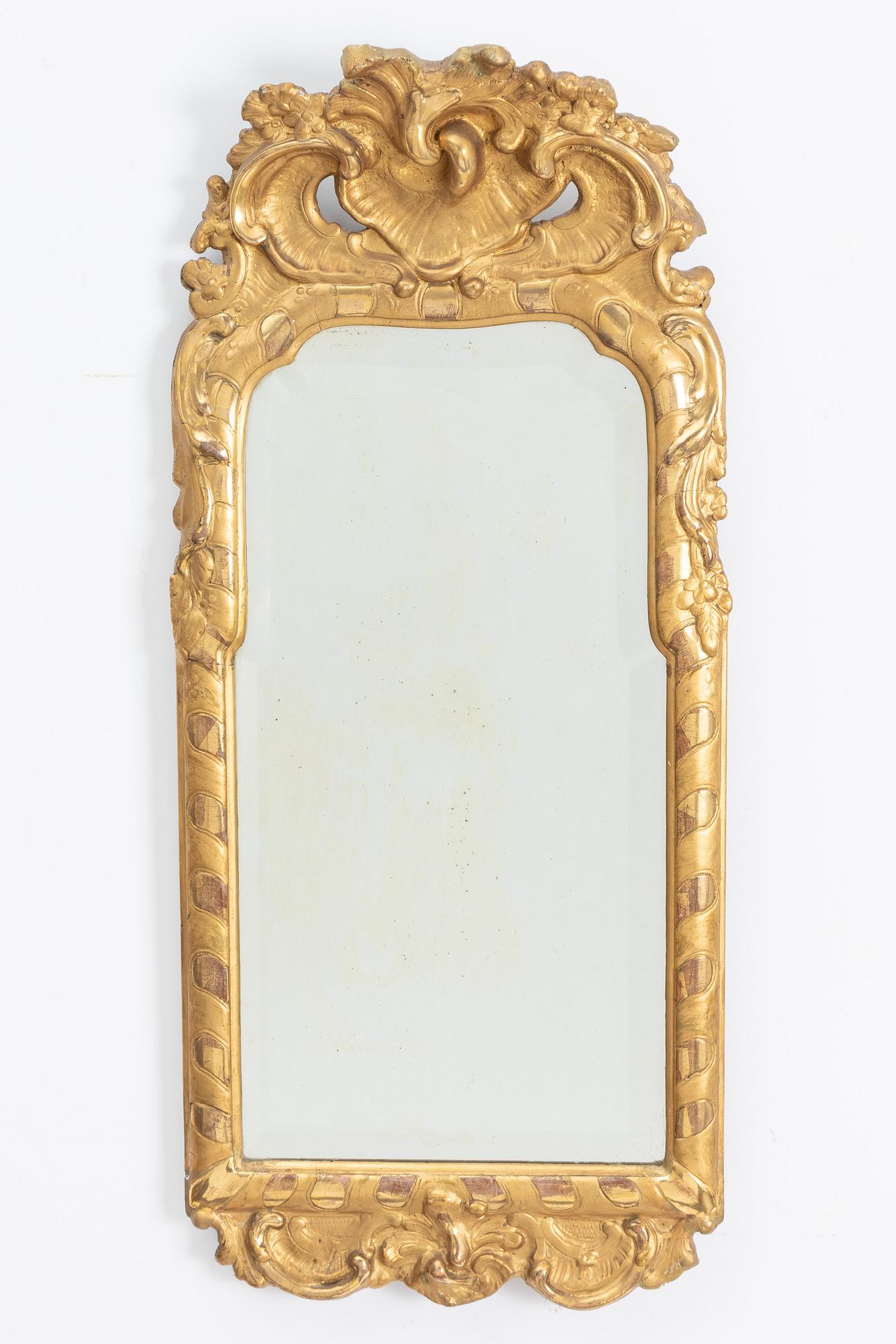 Mirror, Stockholm, second half of the 18th century, Rococo.