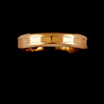 RING, 18K guld, Ceson, Göteborg, 1973. Vikt 3,6 g.