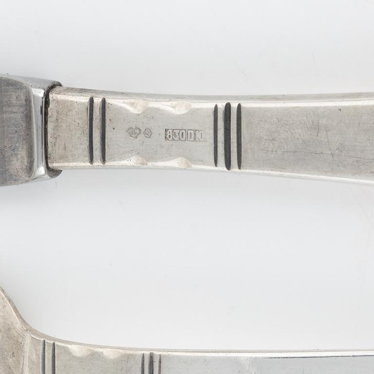 Jacob Ängman, bestick, 24 dlr "Rosenholm", silver GAB, Eskilstuna 1977-79.