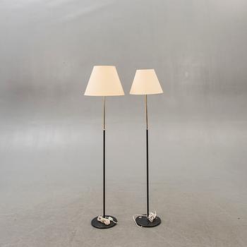 Bergboms, a pair, floor lamps, 1960s.