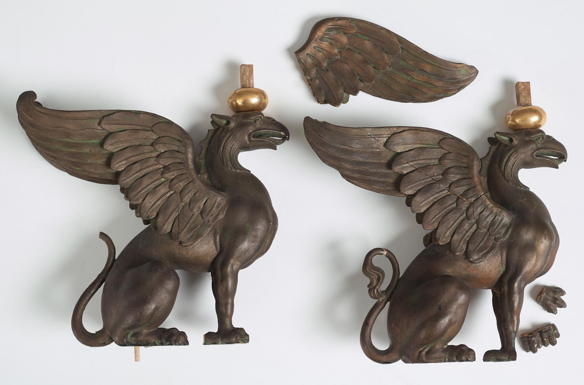 An Empire mirror with console table, attributed to N Frisk (Stockholm 1805-24).