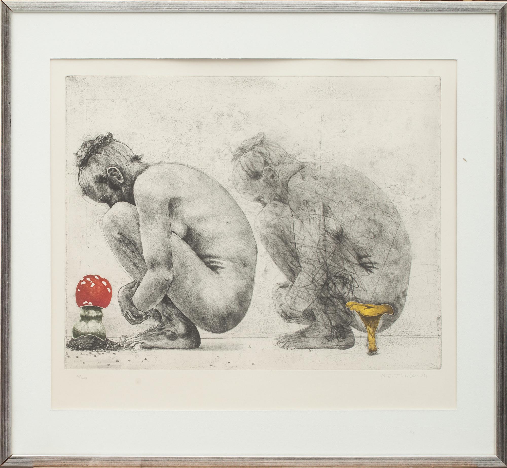 PG THELANDER, färgetsning.