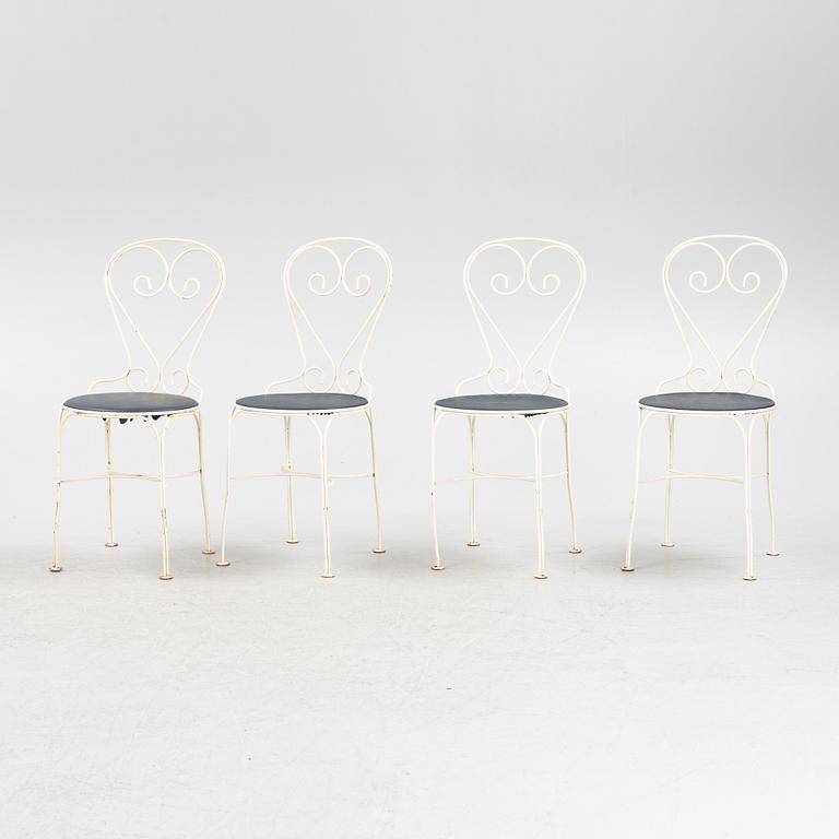 Trädgårdsstolar, 4 st, 1900-talets senare del.