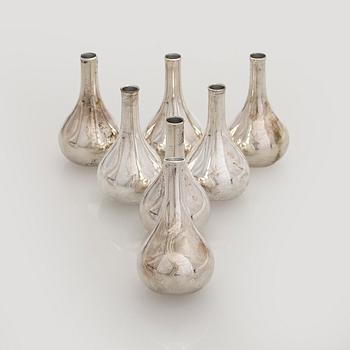 Ljusstakar, 7 st,  J H Quistgaard, Dansk Designs, 1960-tal.