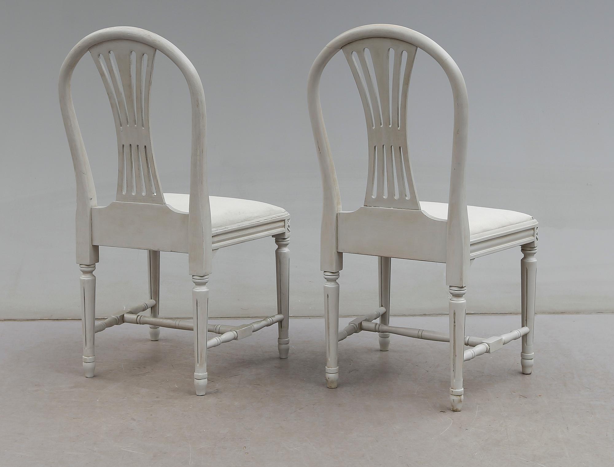 STOLAR, 12 st, gustaviansk stil, 1900-talets andra hälft.