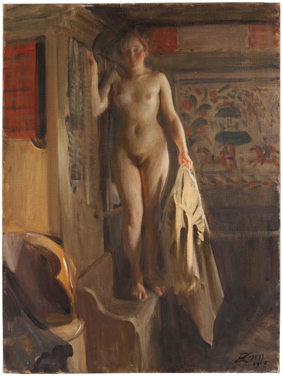 Anders Zorn, "Kuvåsängen".