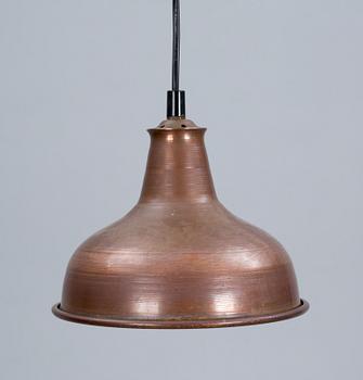 TAKLAMPA, koppar, 1900-talets andra hälft.