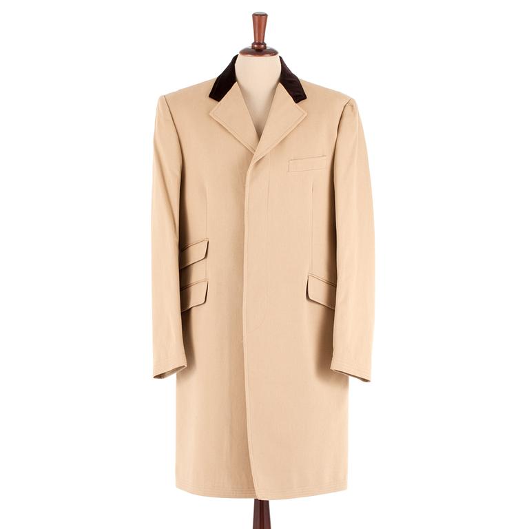 PARK HOUSE, a beige cotton mens coat. Size 54.