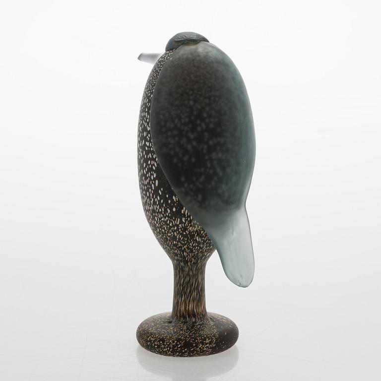 Oiva Toikka, a 'Heron' glass bird, signed O. Toikka Nuutajärvi.