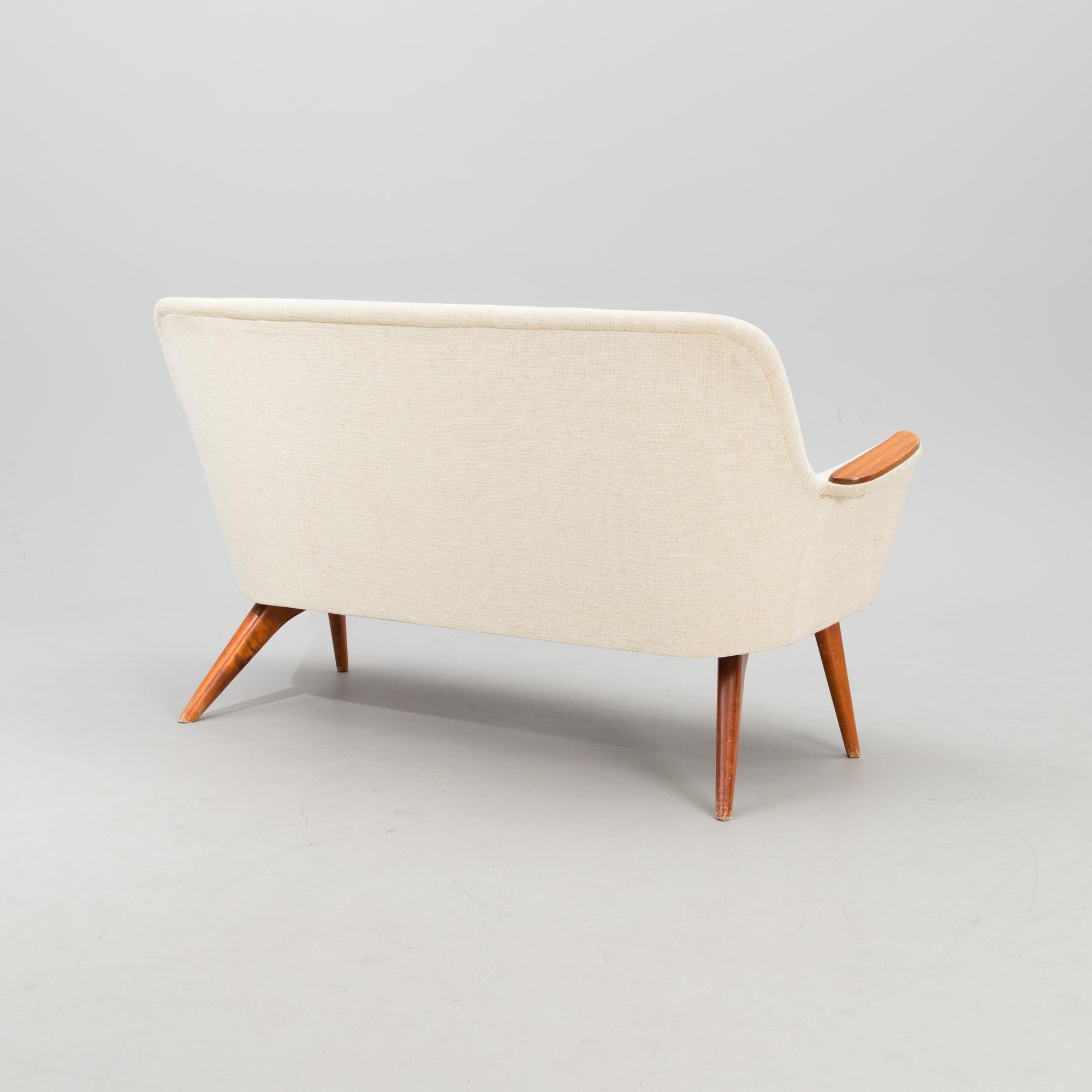 Carl Gustaf Hiort af Ornäs, a mid-20th century, three piece 'Pedro' sofa suite, Puunveisto Oy - Träsnideri Ab.