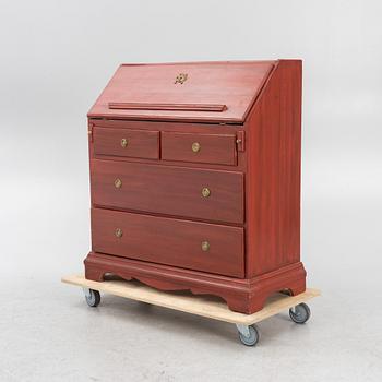 A painted secretaire, 18th Century.