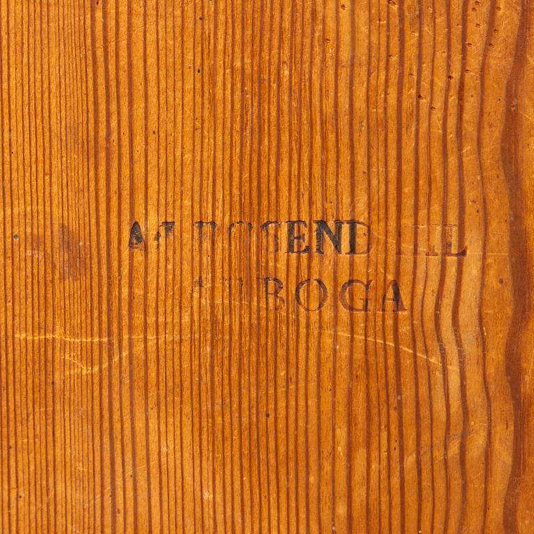 A tilt-top table by A. J. Rosendahl (master active in Arboga 1762-1836).