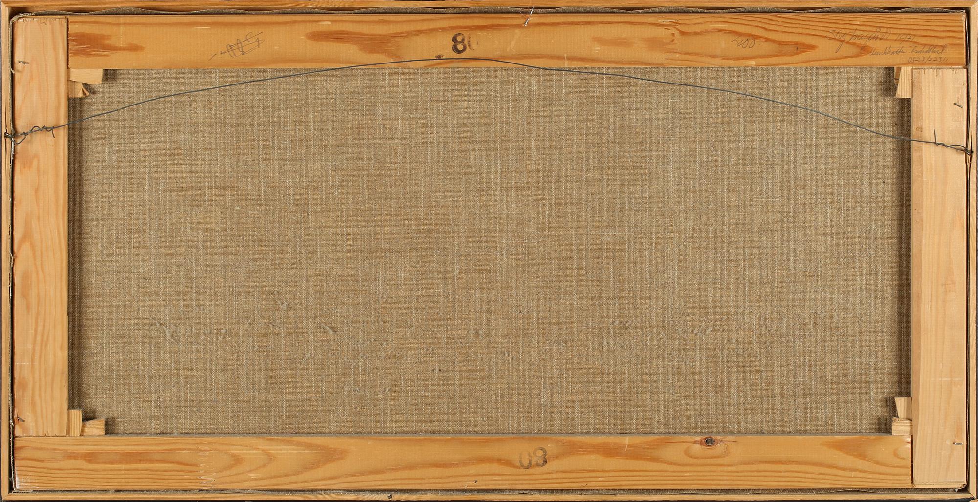 OKÄND KONSTNÄR, olja på duk, signerad G Trädgårdh? och daterad -71, 1900-tal.