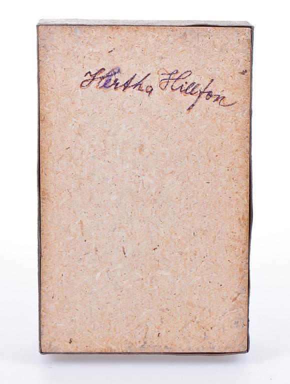 HERTA HILLFON, skulptur, keramik, sign på sockel.