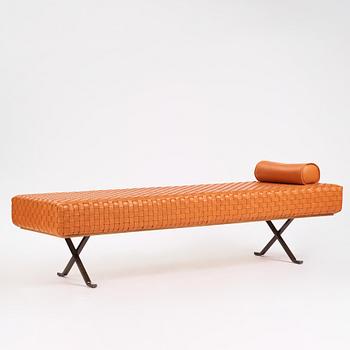 Enzo Mari, a "Sigmund" daybed, Arte & Cuoio, Italy.