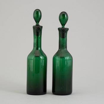 Two glass jars by Nason Moretti, Murano.