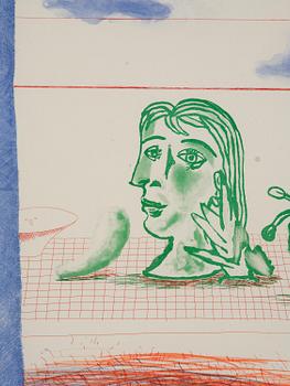 David Hockney, "What Is This Picasso?" ur: The Blue Guitar.