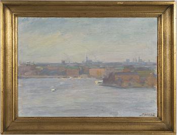 Sven Deurell, oil on canvas laid down on panel, signed.