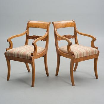 A SUITE, Biedermeier/Karl Johan, first half of the 19th century.