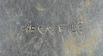 SUPMUGGAR, 12 st, silver, bl a CG Hallberg, Stockholm, 1945-1947, 292 g.