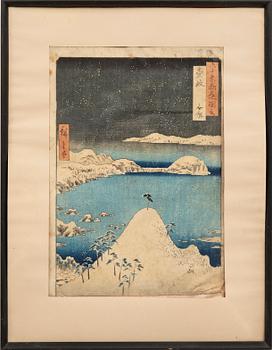 Utagawa Hiroshige, färgträsnitt, Japan, först utgivet 1853.