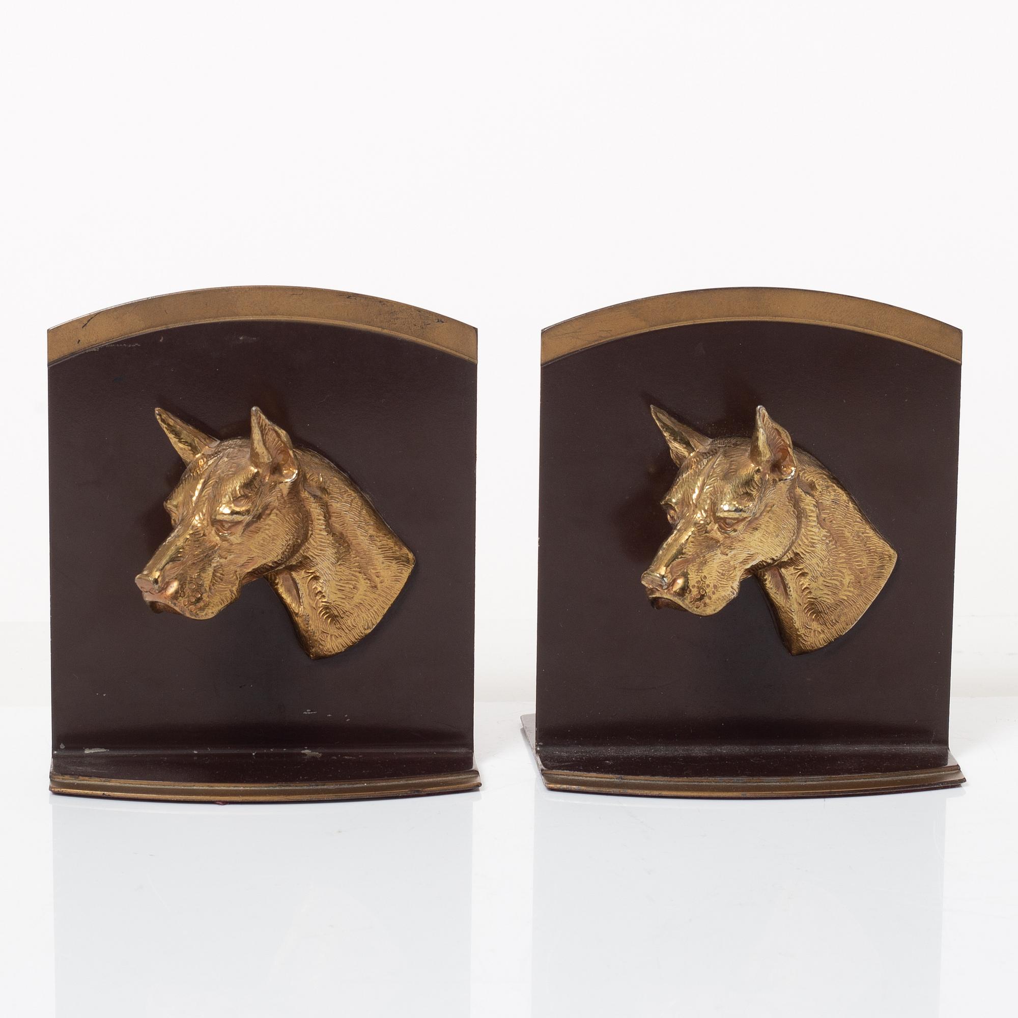 Bokstöd, ett par, 1900-tal.