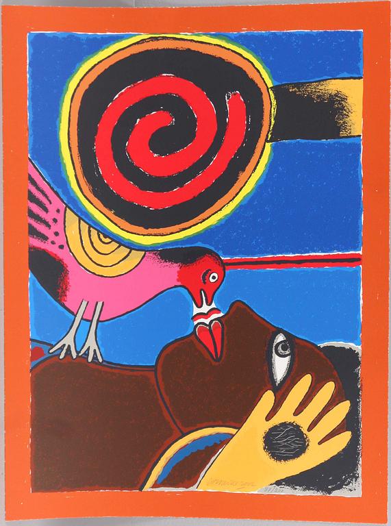 BEVERLOO CORNEILLE, färglitografi, sign o dat 2002, numr 87/200.