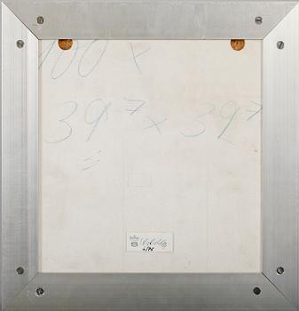 VICTOR VASARELY, väggrelief, porslin, signerad, Rosenthal.